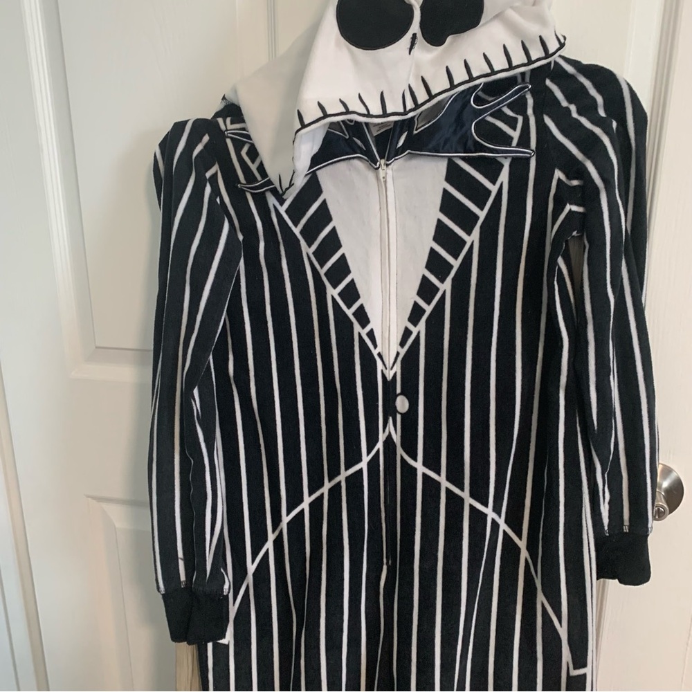 Jack Black and White Striped Costume Onesie
